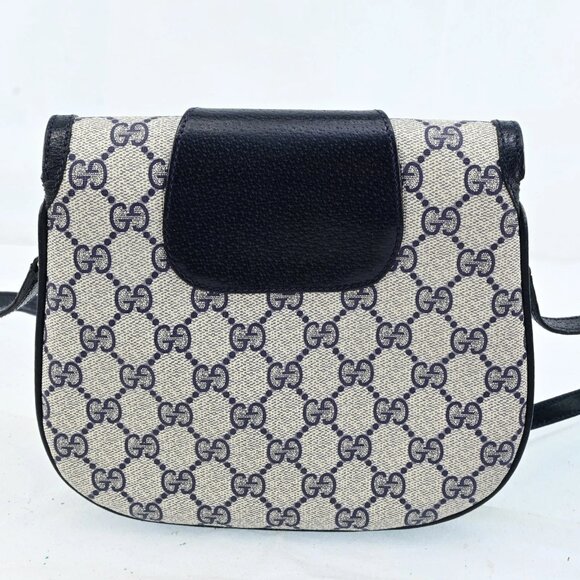 Authentic GUCCI Web Sherry Line PVC Leather Shoulder Bag bsj287-121225 - Picture 3 of 16